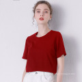 Summer t Shirts For Women 2021 Plain New Round Neck T-Shirt Solid Color Casual Versatile Large Comfortable Fashion Short Sleeve